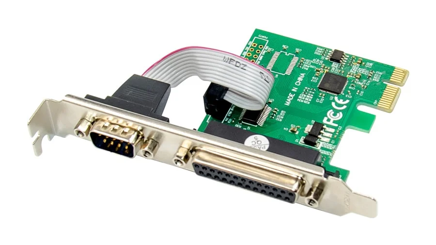 Φωτογραφία προϊόντος: POWERTECH κάρτα επέκτασης PCIe σε serial + parallel ST329, AS99100