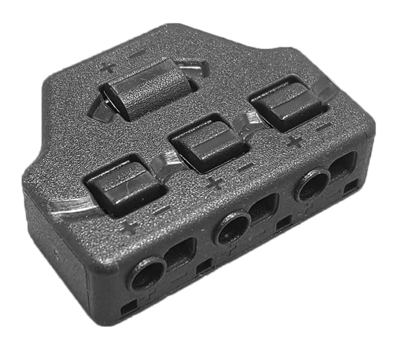 Φωτογραφία προϊόντος: UNBRANDED Splitter block TOOL-0096 για LED καλωδιοταινίες, 3-port, μαύρο