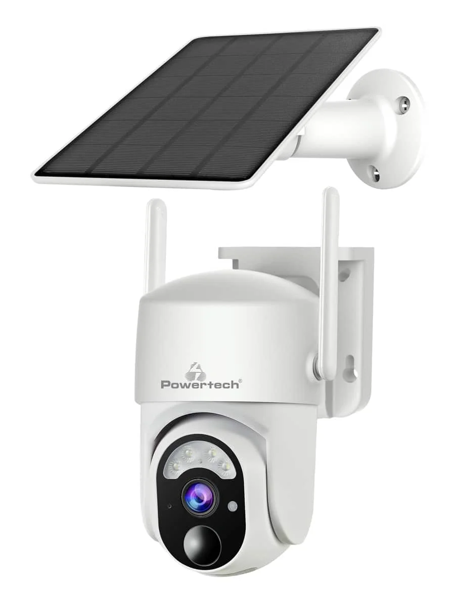 Φωτογραφία προϊόντος: POWERTECH smart ηλιακή κάμερα PT-1177, 4MP, WiFi, SD, PTZ, IP65