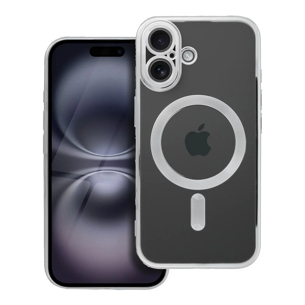 Φωτογραφία προϊόντος: . ELECTRO MAG COVER case compatible with MagSafe for IPHONE 16 silver