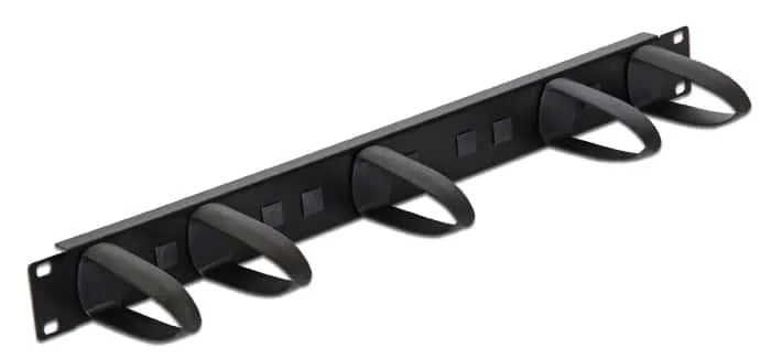Φωτογραφία προϊόντος: DELOCK cable management 43345 για rack 19"/1U, 5x γάντζοι, μαύρο