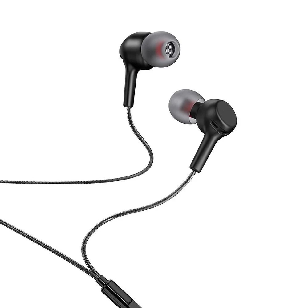 Φωτογραφία προϊόντος: . HOCO wire earphones Jack 3,5 mm with microphone M78 black