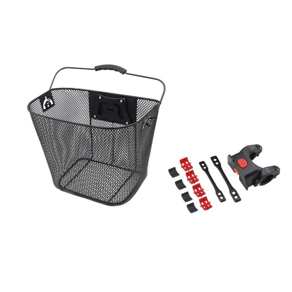Φωτογραφία προϊόντος: . Front bicycle basket with quick release FSBKT-013 black