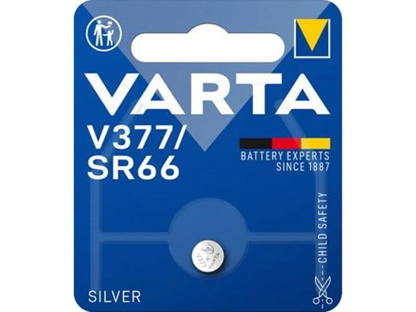 Φωτογραφία προϊόντος: . VARTA silver battery V377 / SR66 24mAh 1,55V 1 pcs