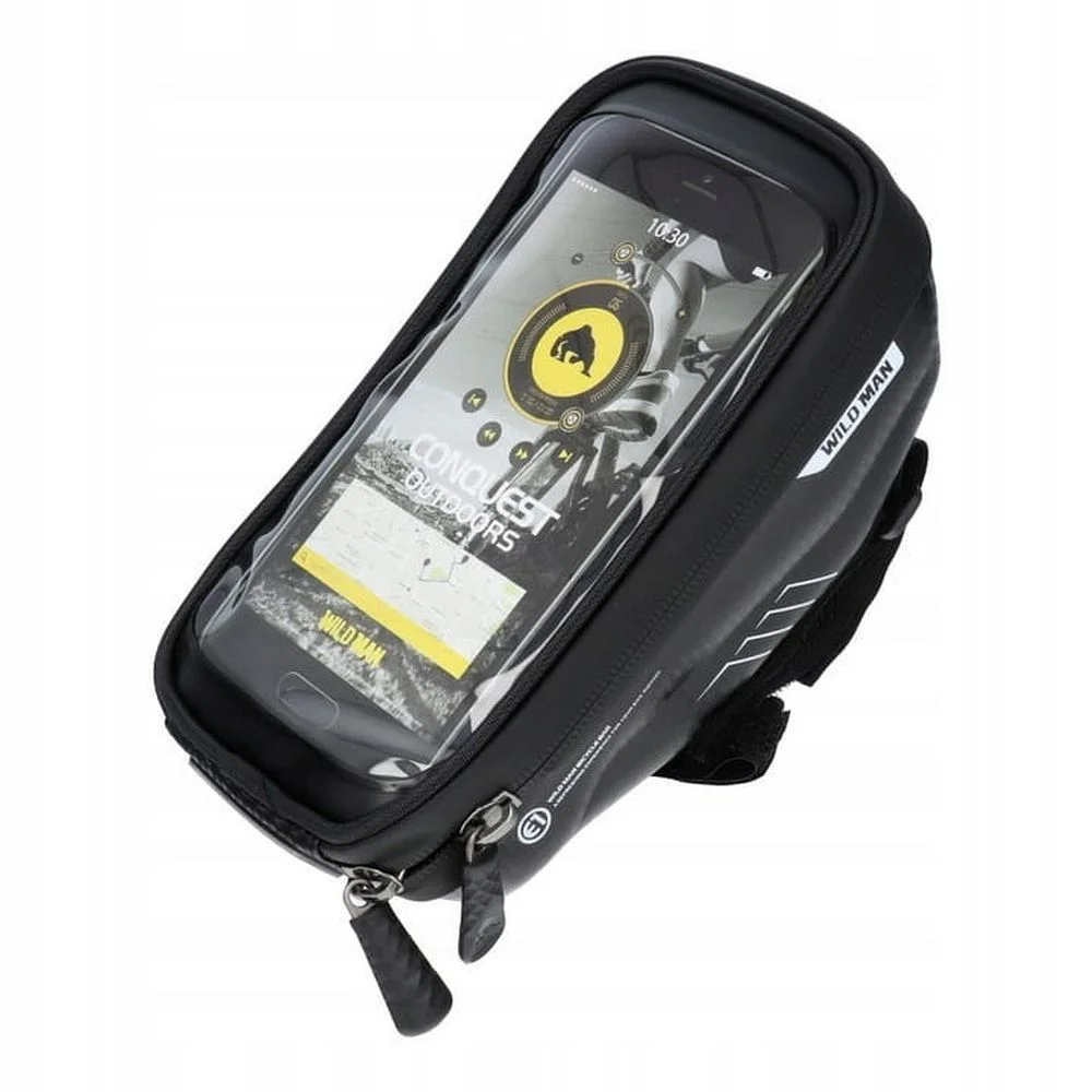 Φωτογραφία προϊόντος: . WILDMAN traveling bag for bike handlebars with zipper 1L (4 "- 7") E1 black
