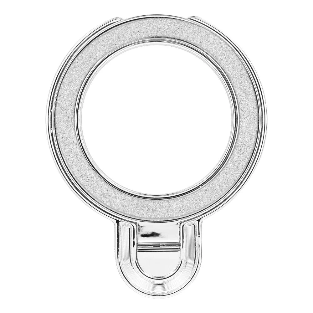 Φωτογραφία προϊόντος: . Phone stand CIRCLE GLITTER - stick-on - silver