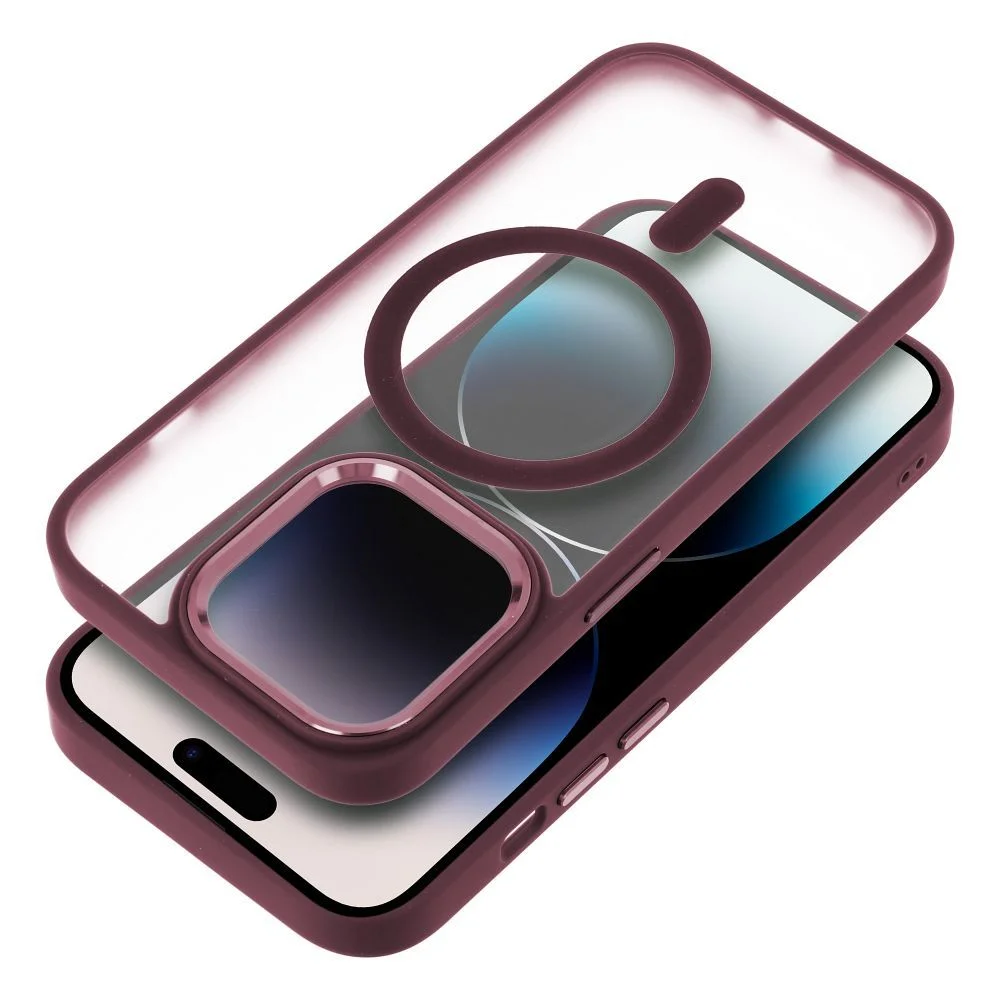 Φωτογραφία προϊόντος: . MATTE MAG COVER case compatible with MagSafe for IPHONE 17 Air plum red