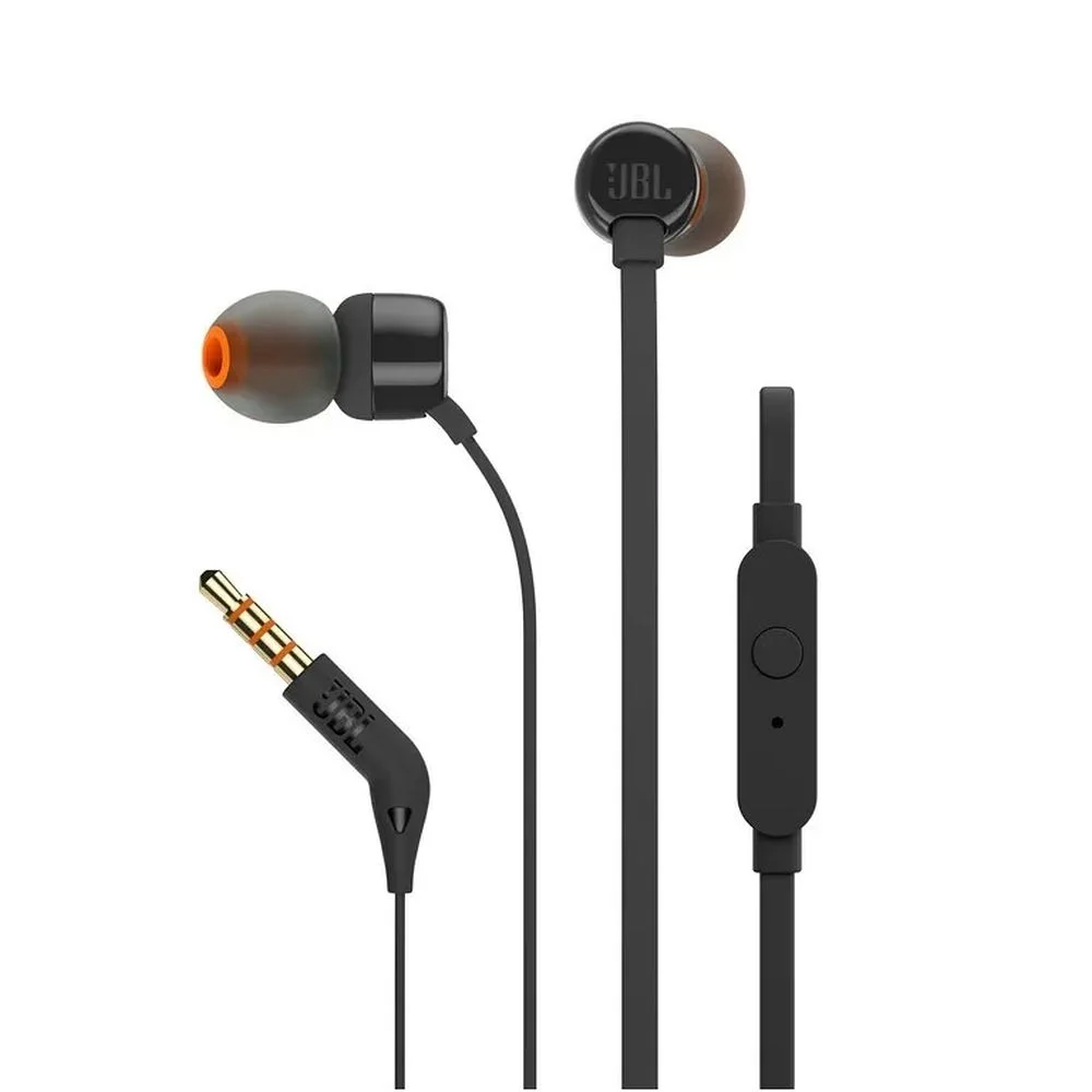 Φωτογραφία προϊόντος: . Wire earphones Jack 3,5 mm JBL T110 black