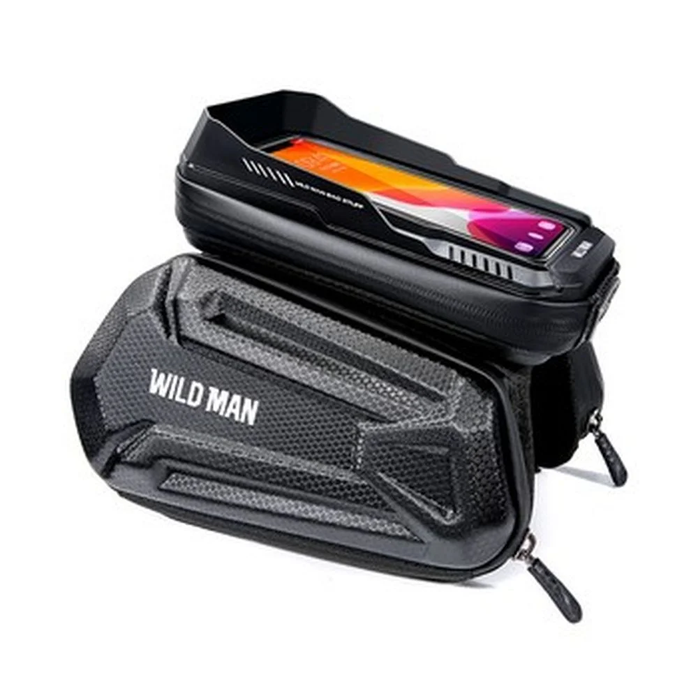 Φωτογραφία προϊόντος: . WILDMAN traveling bag for bike frame with zipper 1,2L (4 "- 7") XT6 black