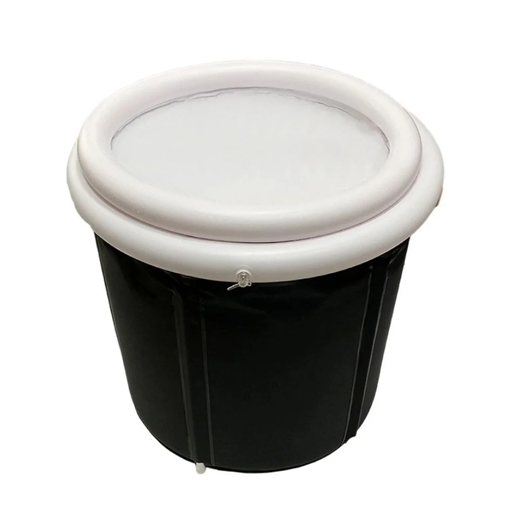 Φωτογραφία προϊόντος: . Foldable portable inflatable bathtub 75 x 80 cm black
