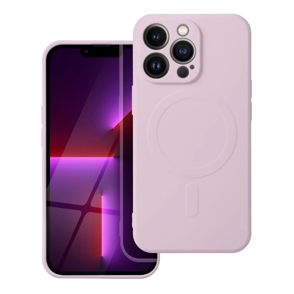 Φωτογραφία προϊόντος: . SILICONE MAG COVER (big hole) case compatible with MagSafe for IPHONE 17 Air pink