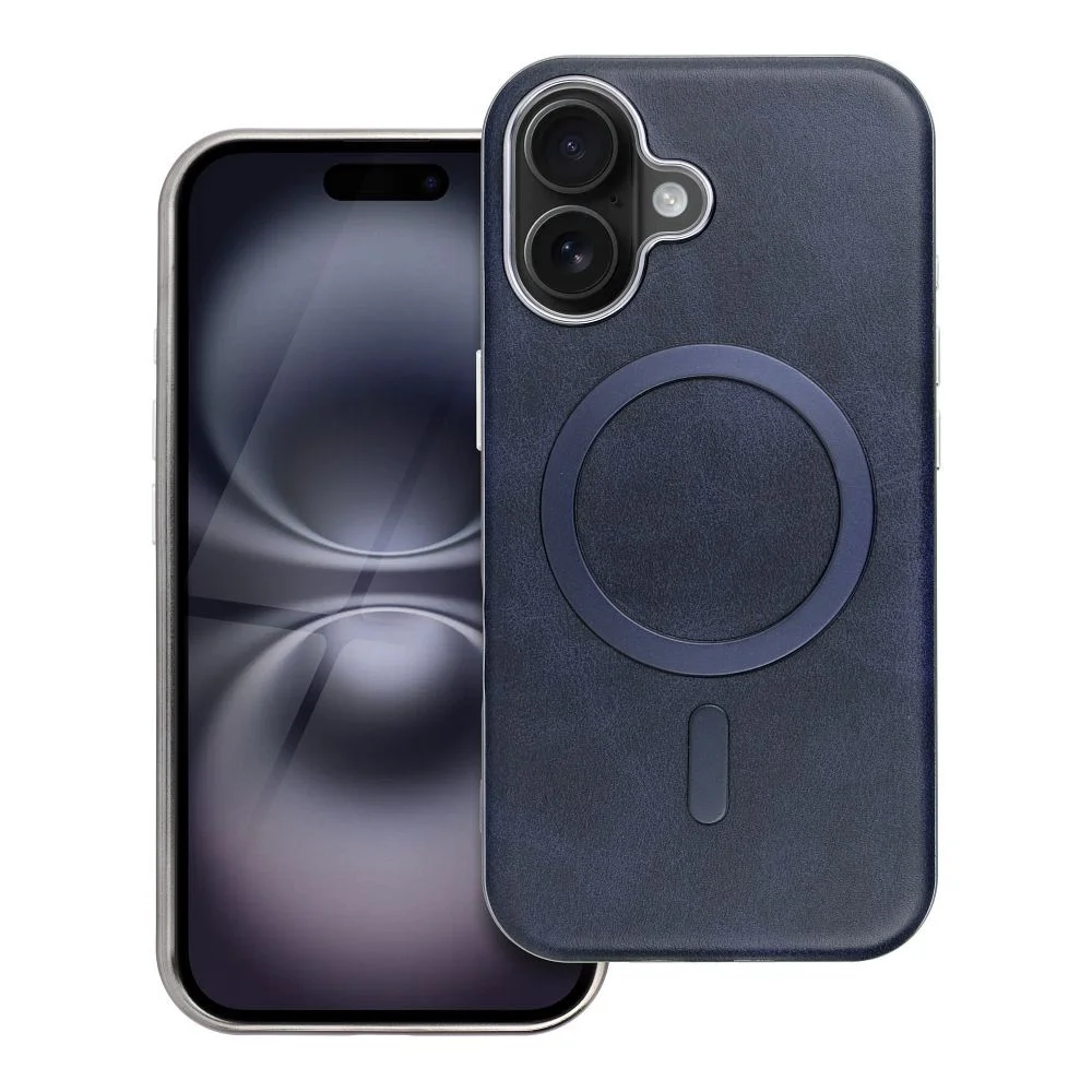 Φωτογραφία προϊόντος: . GENTLEMAN MAG COVER Case compatible with MagSafe for IPHONE 16 PRO navy blue