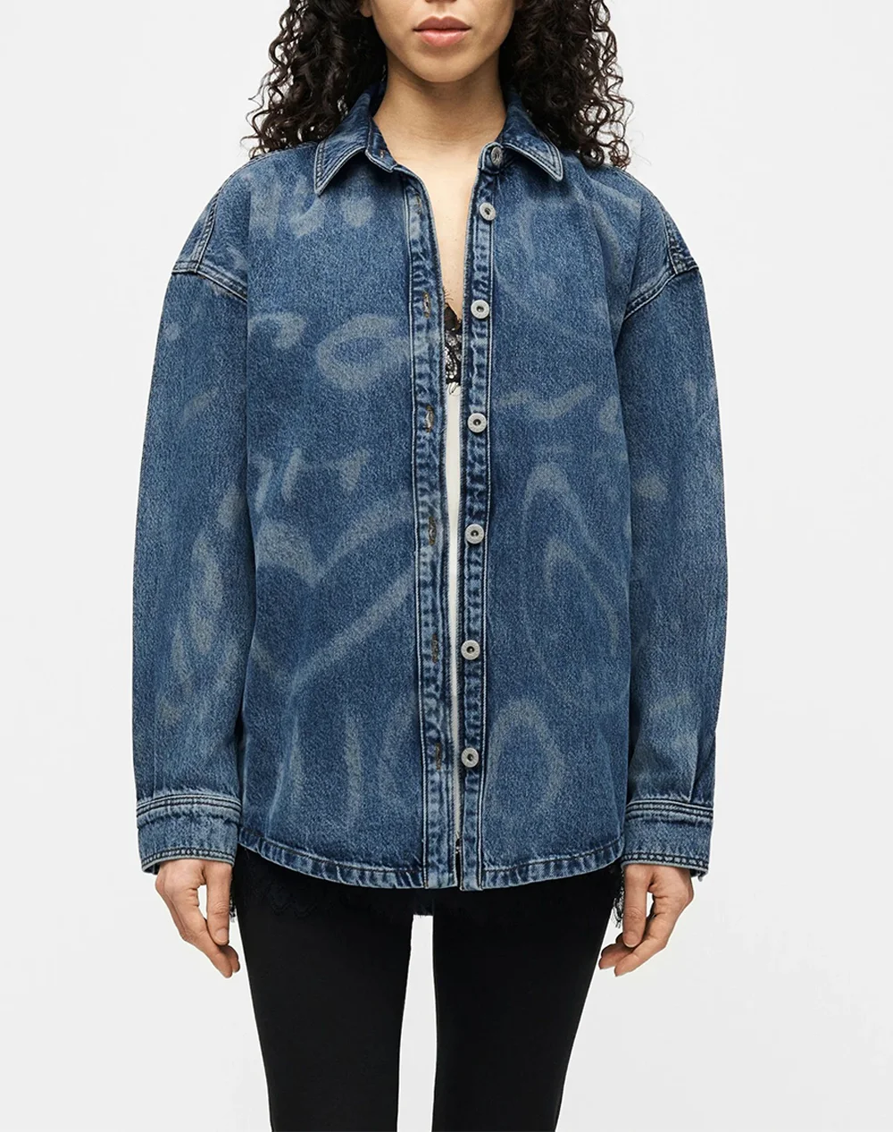 Φωτογραφία προϊόντος: HUGO GARESA 4 DENIM OVERSIZE SHIRT WOMEN HUGO ΜΠΛΕ (50553558-430)