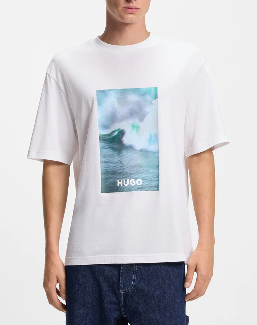 Φωτογραφία προϊόντος: HUGO NALOTRIX T-SHIRT MEN HUGO ΛΕΥΚΟ- ΜΠΛΕ (50554349-100)
