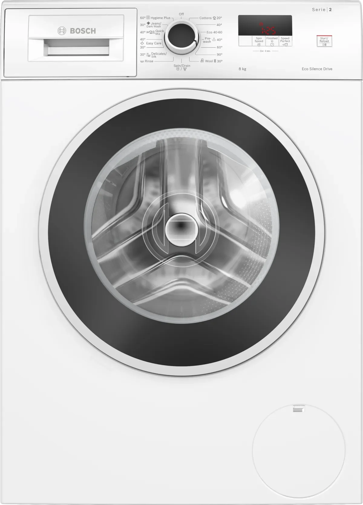 Φωτογραφία προϊόντος: Πλυντήριο ρούχων BOSCH, 8 kg, 1200 rpm WGE03200BY