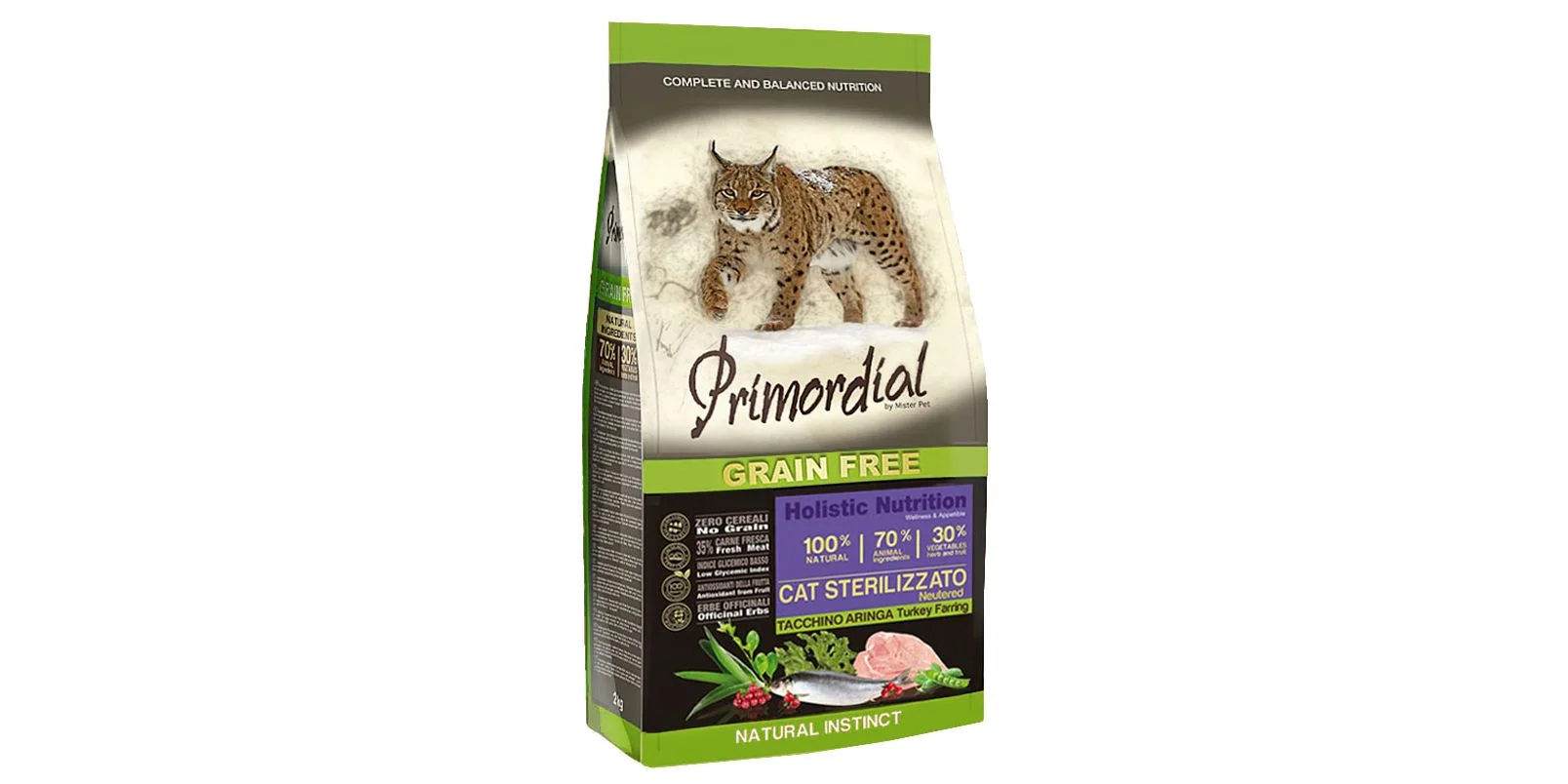 Φωτογραφία προϊόντος: Primordial Cat Neutered Turkey + Herring 400gr