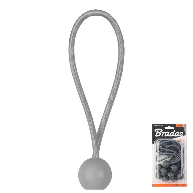 Φωτογραφία προϊόντος: λάστιχο με μπαλάκι - BUNGEE CORD BALL - BCB-0515GY-B (10 τεμ.)