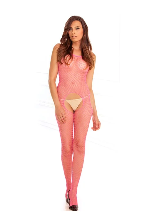 Φωτογραφία προϊόντος: INDUSTR. NET SUSPENDER BODYSTOCK. PINK