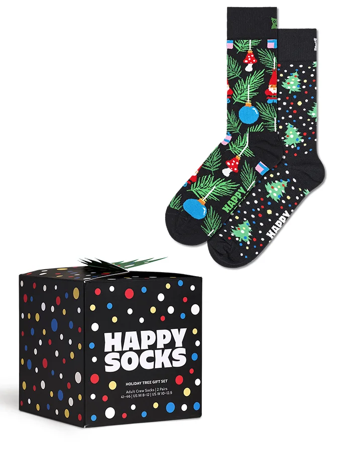 Φωτογραφία προϊόντος: HAPPY SOCKS P001737 HOLIDAY TREE GIST SET MULTICOLOR (2-PACK)