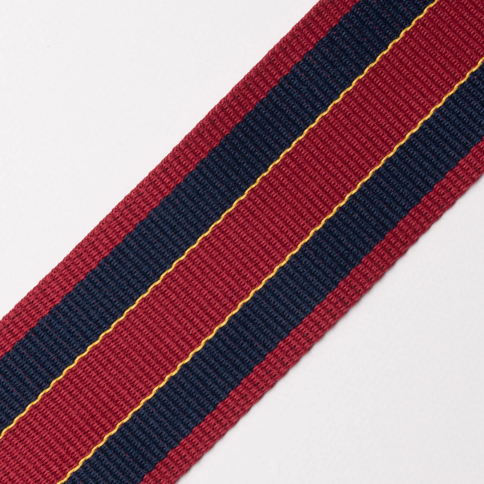 Φωτογραφία προϊόντος: Rigid Tape Base Bordeaux - Navy - Yellow Stripes 4.5 Cm