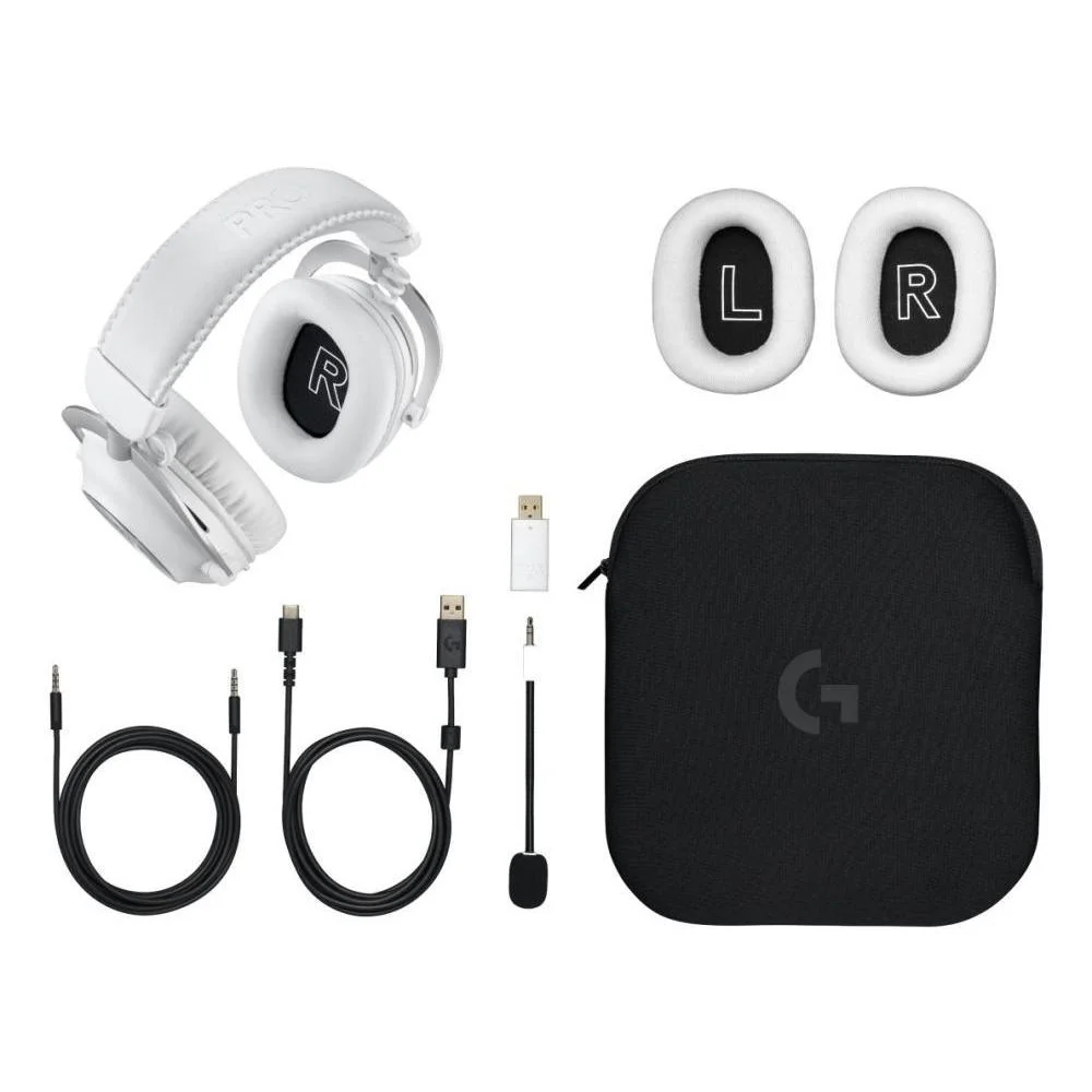 Φωτογραφία προϊόντος: Logitech G 981-001269 headphones/headset Wireless Head-band Gaming Bluetooth White