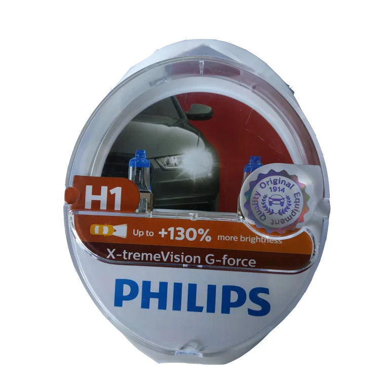 Φωτογραφία προϊόντος: PHILIPS H1 12V 55W X-TREME VISION G-FORCE +130% 2τμχ 12258XVGS2