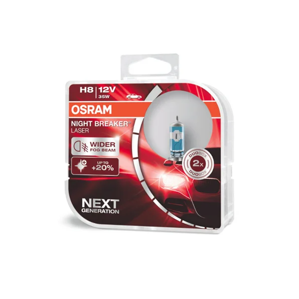 Φωτογραφία προϊόντος: OSRAM 12V H8 35W NIGHT BREAKER® LASER (64212NL-HCB) 2τμχ