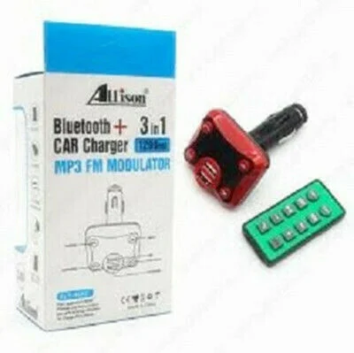 Φωτογραφία προϊόντος: ALLISON 3-IN-1 BLUETOOTH + CAR CHARGER MP3 FM MODULATOR 1200MA, ALS-A642