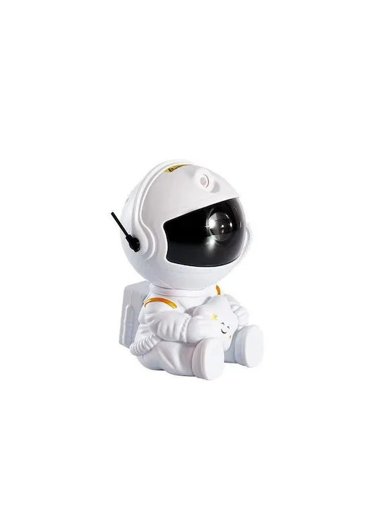 Φωτογραφία προϊόντος: XO Παιδικό Φωτιστικό Projector Astronaut Sky Λευκό 8.5x5x7.6εκ.