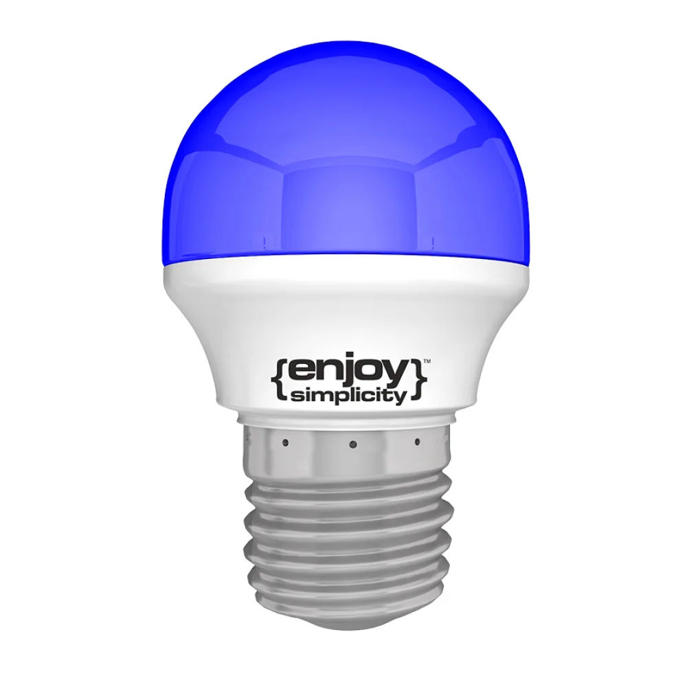 Φωτογραφία προϊόντος: Elvhx Enjoy Simplicity Λάμπα LED για Ντουί E27 και Σχήμα P45 Μπλε 160lm 2504
