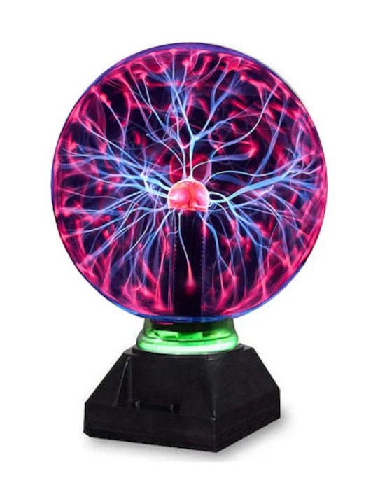 Φωτογραφία προϊόντος: Magic Plasma Light Ball Διακοσμητικό Φωτιστικό με Φωτισμό RGB Plasma Ball LED 21cm σε Μαύρο Χρώμα