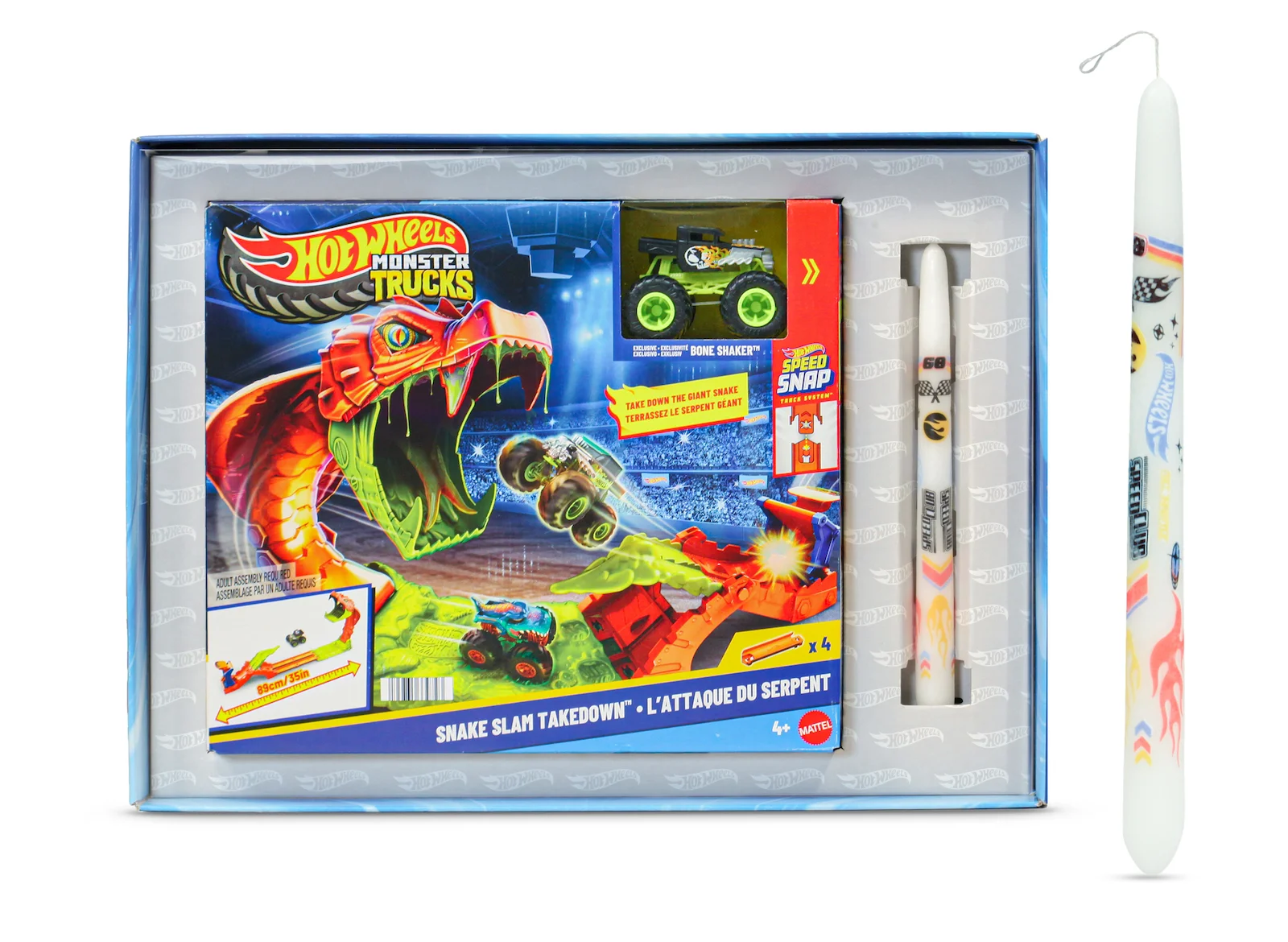 Φωτογραφία προϊόντος: Mattel Hot Wheels Πίστα Monster Trucks Πίστα Επίθεση Φιδιού Monster Truck JJN44