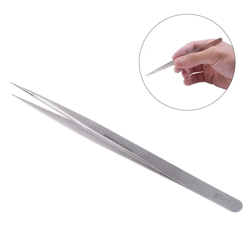 Φωτογραφία προϊόντος: OEM SWDT-SS-SA Secure Grip Pointed Tweezer, w/retail package