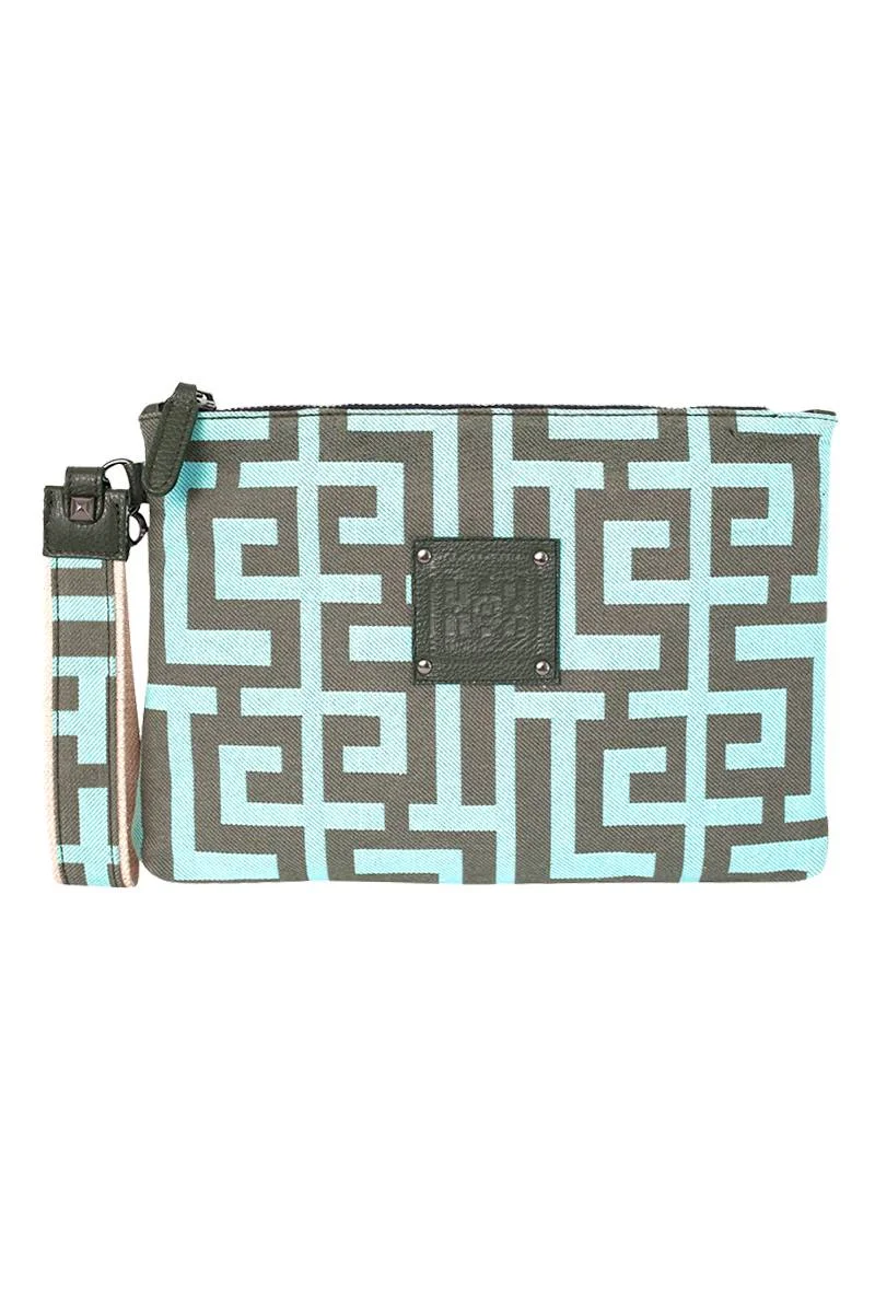 Φωτογραφία προϊόντος: Midneto Ifigenia Mint Khaki Labyrinth Bag