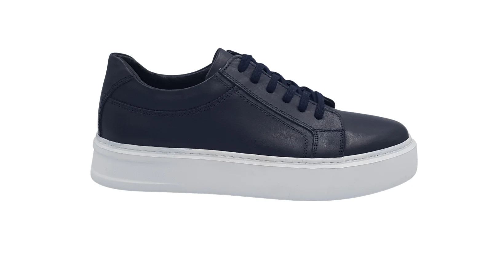 Φωτογραφία προϊόντος: Leder Shoes Ανδρικά Sneakeras Δερμάτινα - RN1816 - Μπλέ