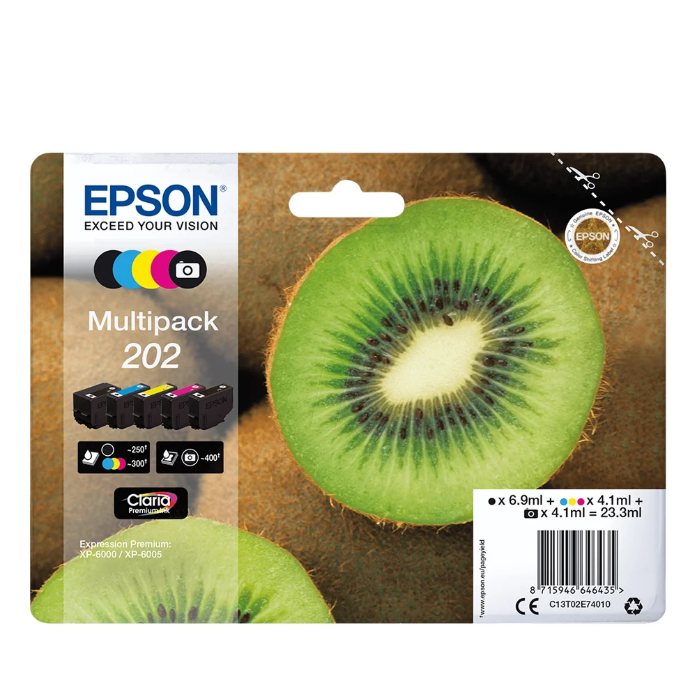 Φωτογραφία προϊόντος: Epson Μελάνι Inkjet 202 Multipack (C13T02E74010) (EPST02E740)