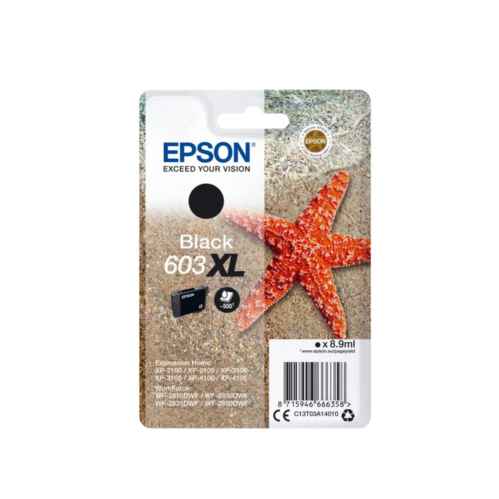 Φωτογραφία προϊόντος: Epson Μελάνι Inkjet 603XL Black (C13T03A14010) (EPST03A140)