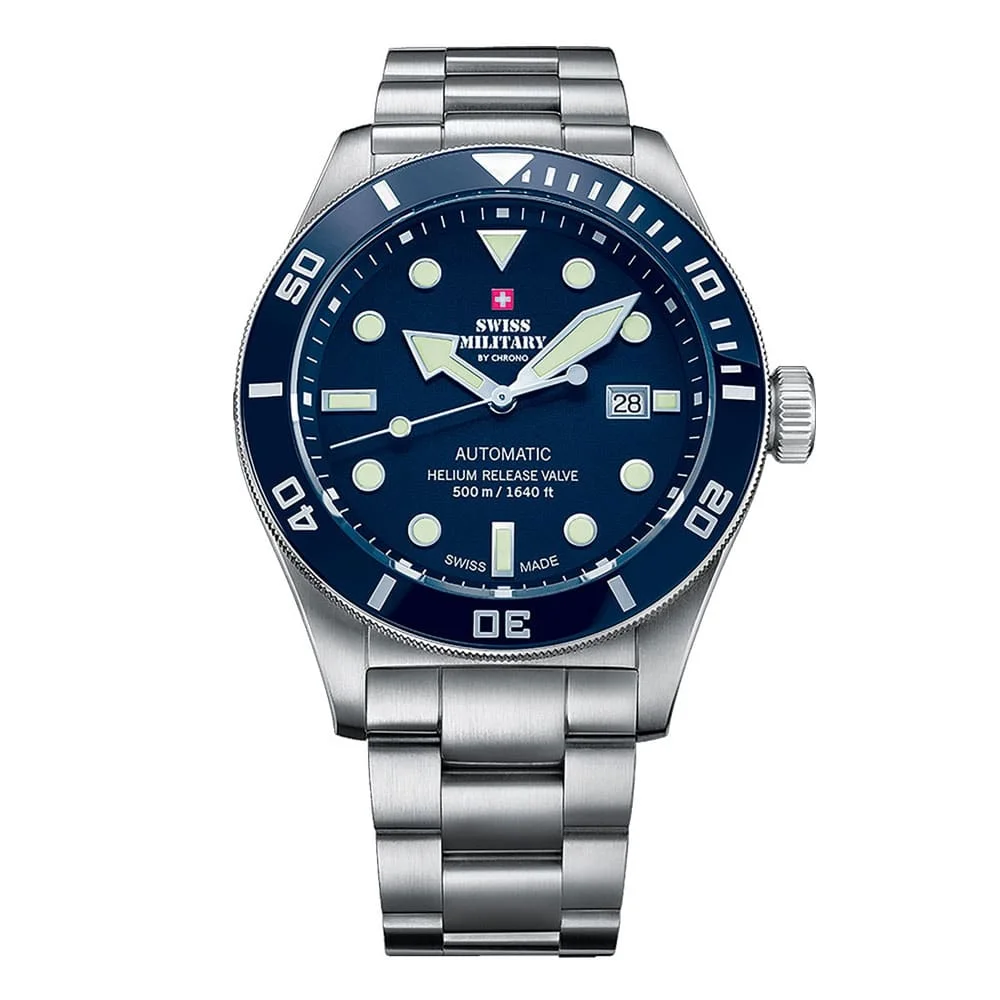 Φωτογραφία προϊόντος: SWISS MILITARY by Chrono Swiss Made Automatic Dive Watch 500M SMA34075.02