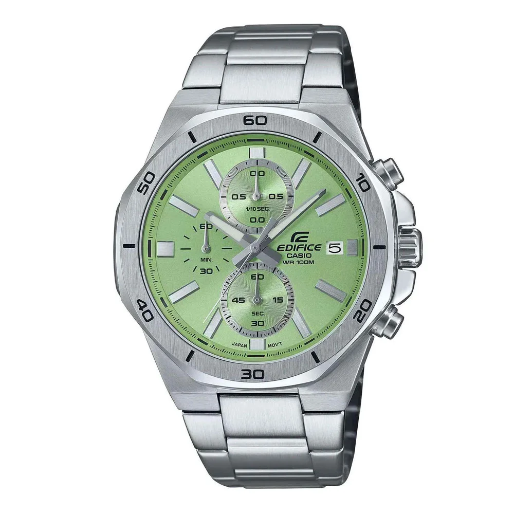 Φωτογραφία προϊόντος: CASIO Edifice Chronograph Silver Stainless Steel Bracelet EFV-640D-3AVUEF