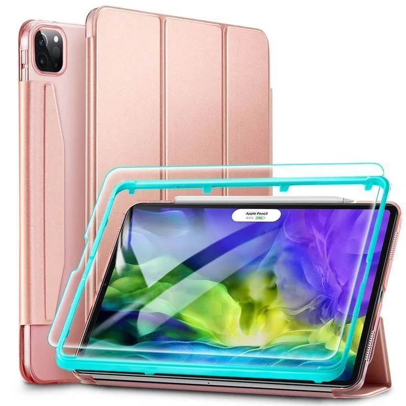 Φωτογραφία προϊόντος: ESR Set Yippee Trifold Case Rose Gold + Tempered Glass iPad Pro 11 2018/2020