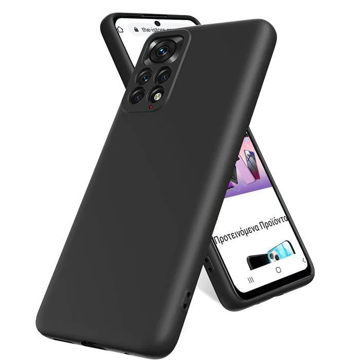 Φωτογραφία προϊόντος: Θήκη Rubber Silk Black Xiaomi Redmi Note 12 Pro 4G