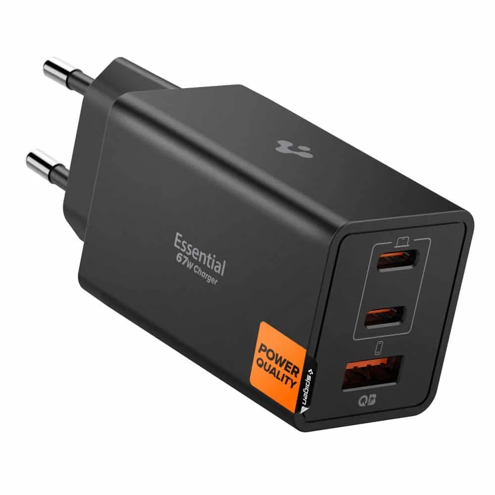 Φωτογραφία προϊόντος: Spigen Essential Ee673eu 3-Port Network Charger 67w Black