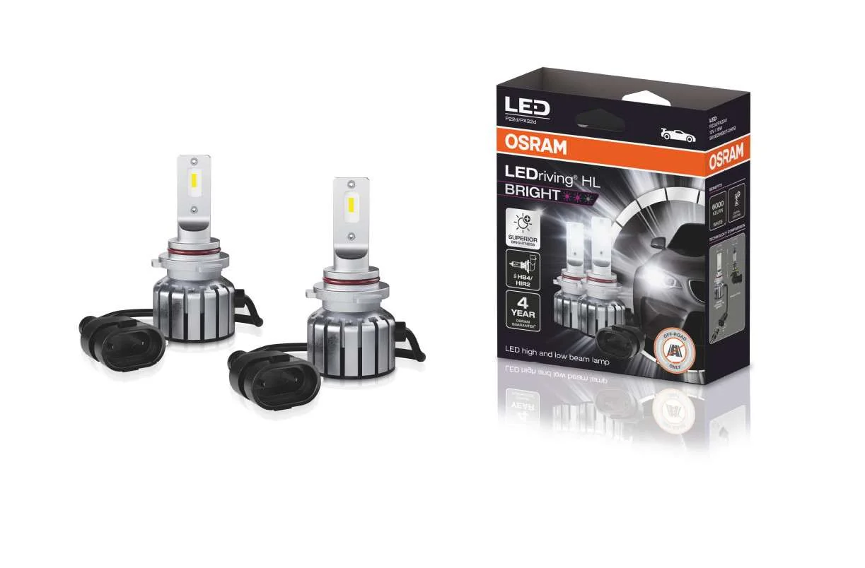 Φωτογραφία προϊόντος: OSRAM LEDriving HL BRIGHT HB4/HIR2 12V 19W P22d/PX22d 6000K White 2τμχ
