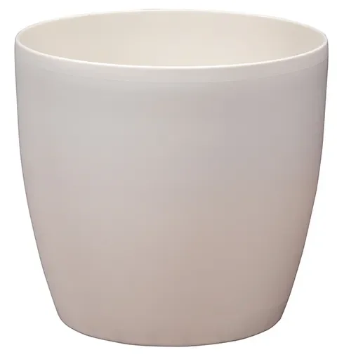 Φωτογραφία προϊόντος: PLASTONA Caspo Γλάστρα ROTO BRILLANTE 16 Ø16 X 14,5 cm/2,3 lt ΛΕΥΚΟ