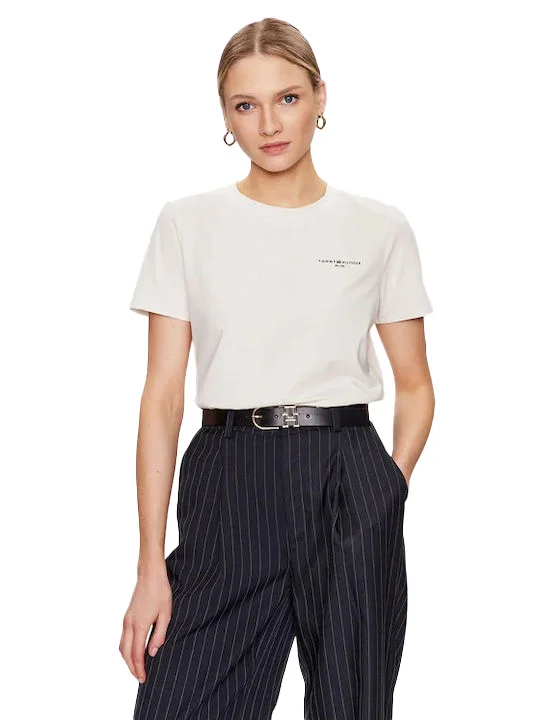 Φωτογραφία προϊόντος: T-shirt Tommy Hilfiger Nos Ecru