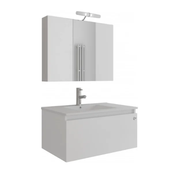 Φωτογραφία προϊόντος: Drop Liberty 75 White Gloss – Πάγκος με Νιπτήρα 75x45x35 & Κρυφοντουλαπο 5FLI075WH