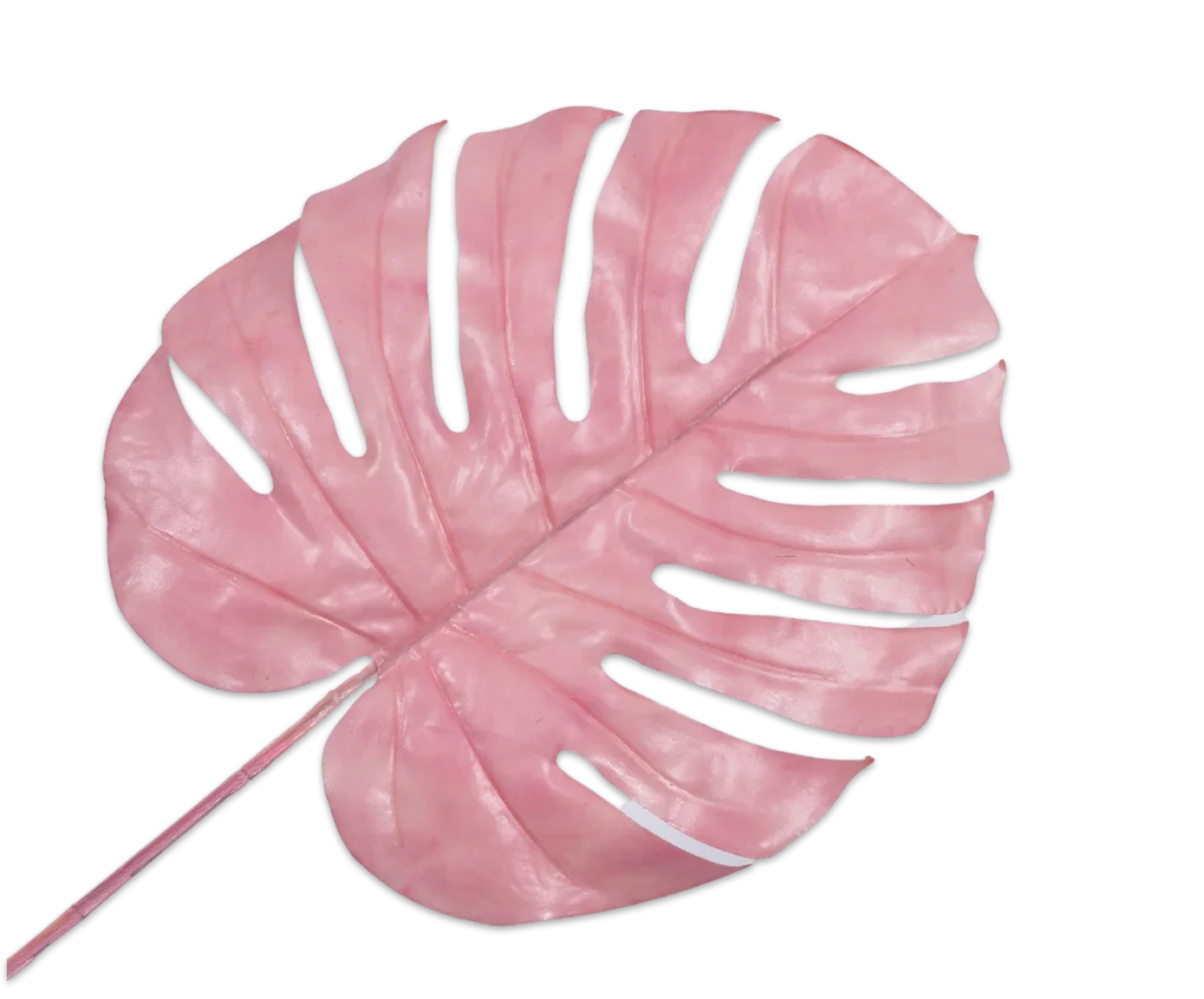 Φωτογραφία προϊόντος: -MONSTERA LEAF PINK 106 CM ΜΕΤΑΞΩΤΟ