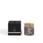 Φωτογραφία προϊόντος: Scented candle with aubergine lightning design (9 Orient)