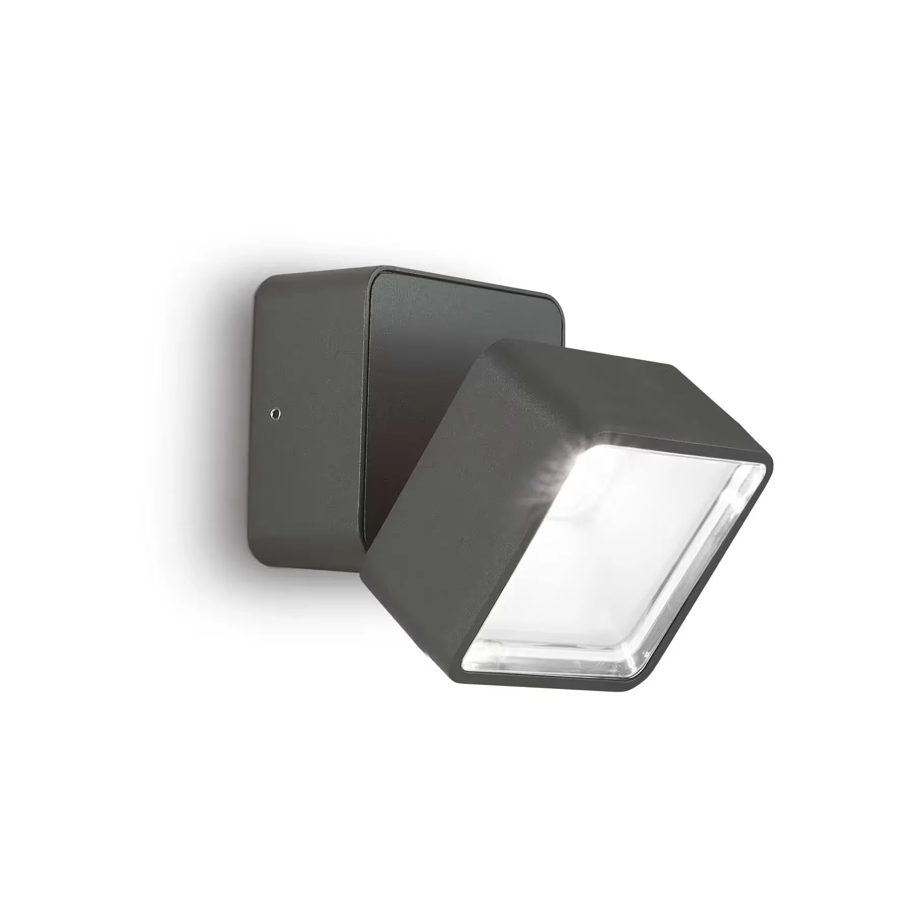 Φωτογραφία προϊόντος: Ideal lux Omega Square Επιτοίχιο Σποτ Εξωτερικού Χώρου Ανθρακί