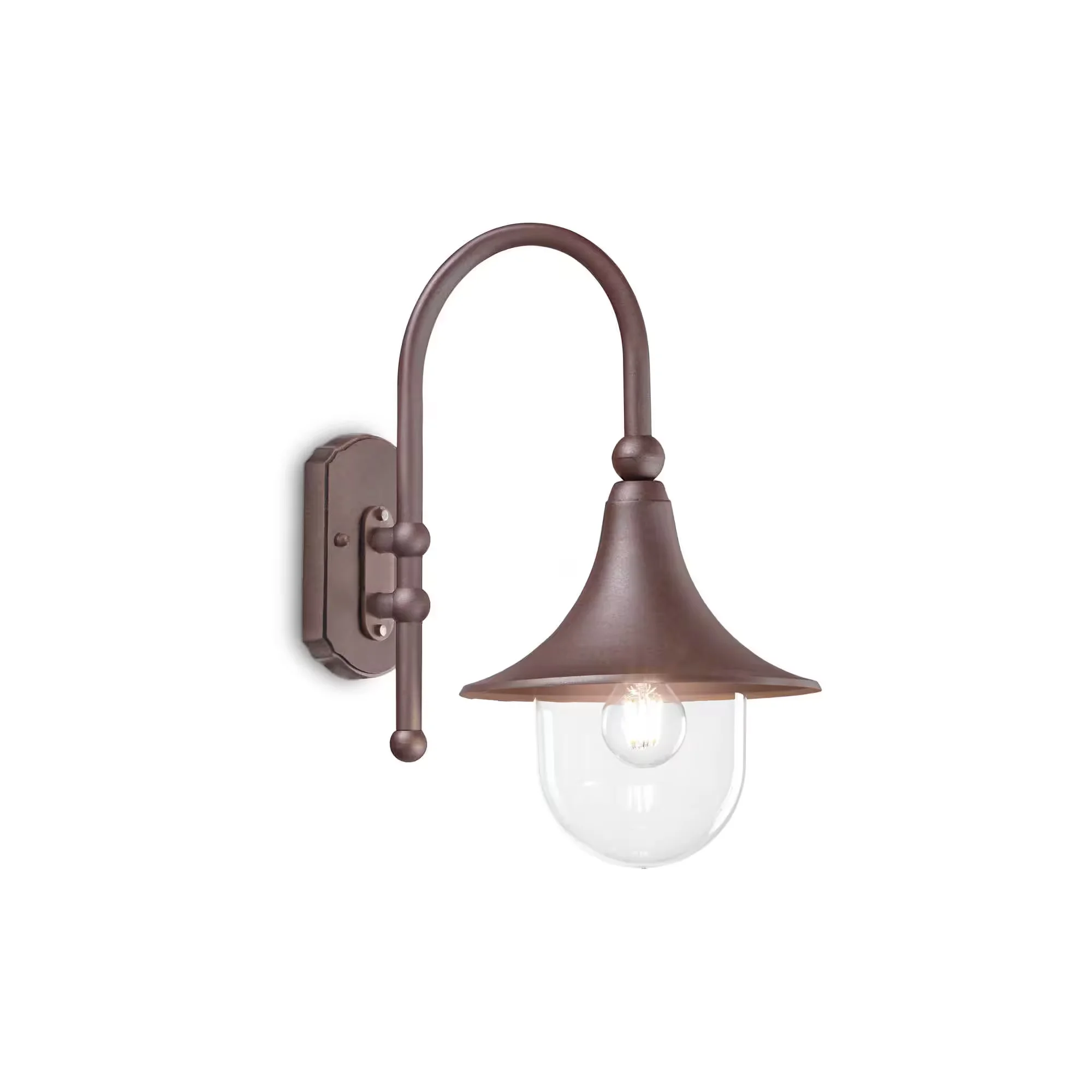 Φωτογραφία προϊόντος: Ideal lux Cima ap1 φωτιστικό απλίκα Καφέ